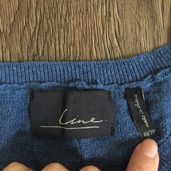 Line Knitwear Linen Blend Thin Sweater - Picture 4 of 8